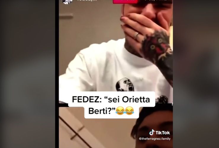 fedez gaffe diretta