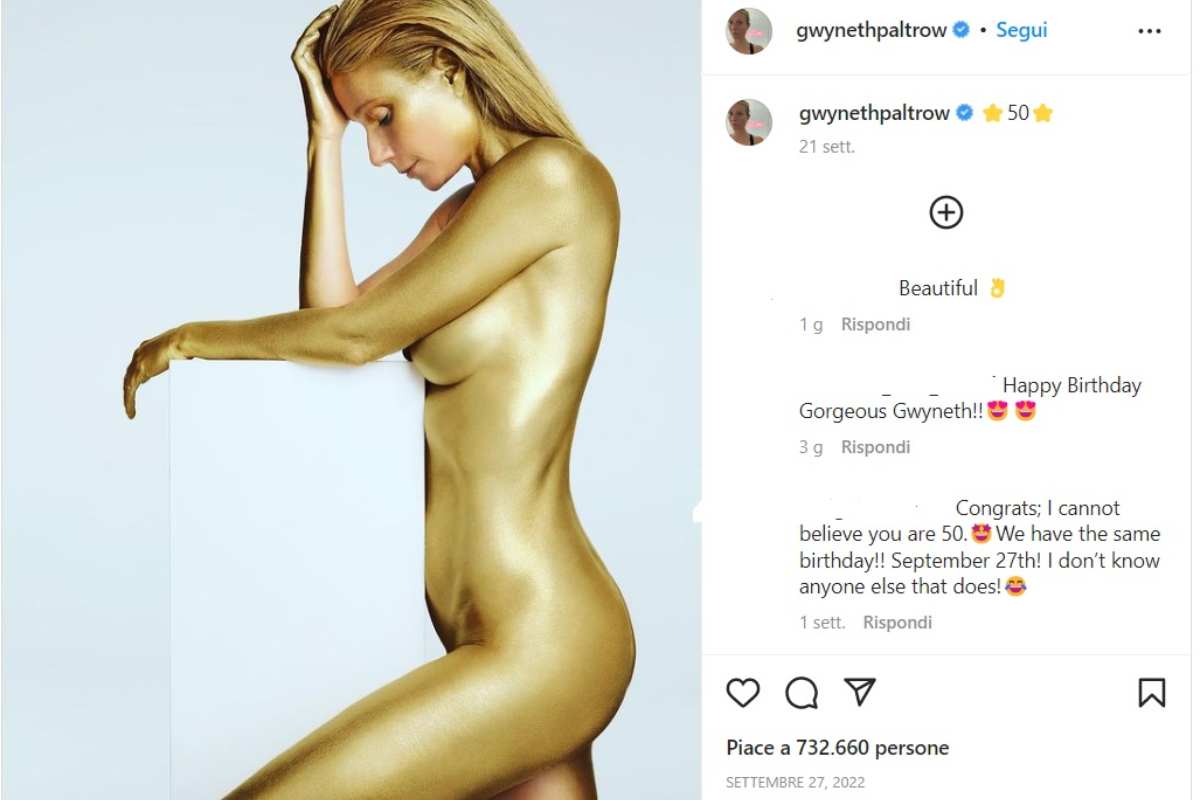 Gwyneth Paltrow, nuda