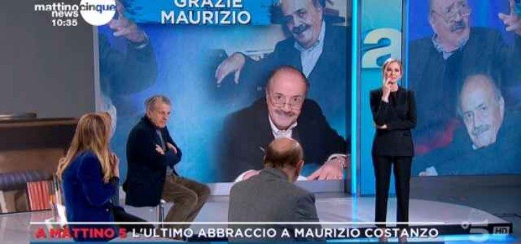 Mattino 5-il ricordo di Costanzo