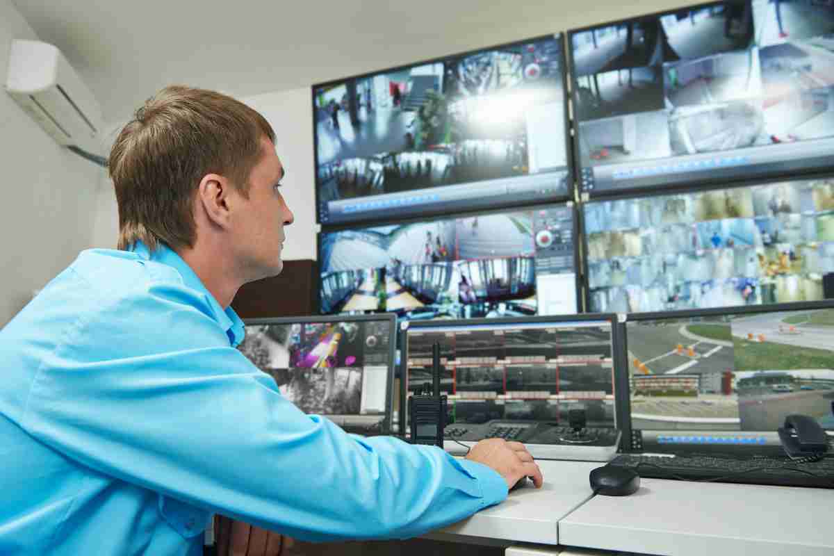 Telecamere videosorveglianza a lavoro