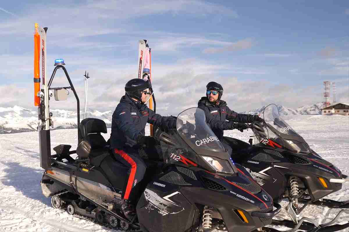 Carabinieri sulle piste da sci