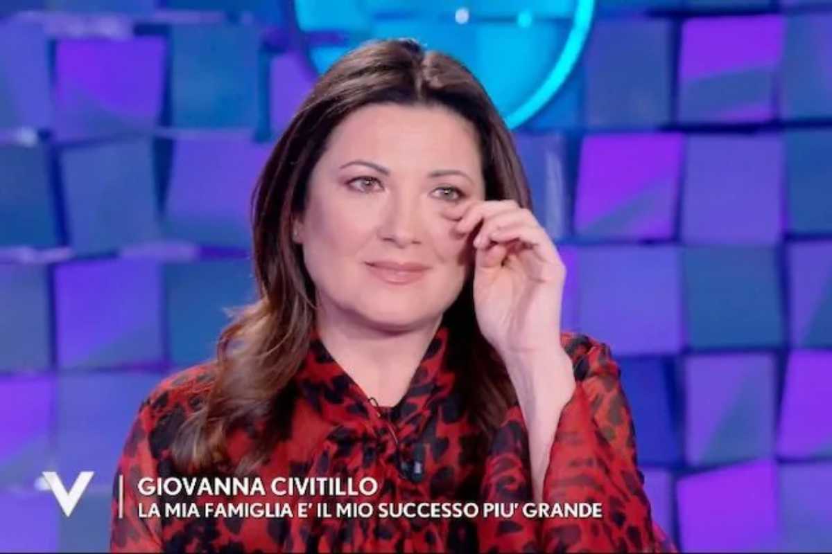 Giovanna Civitillo piange