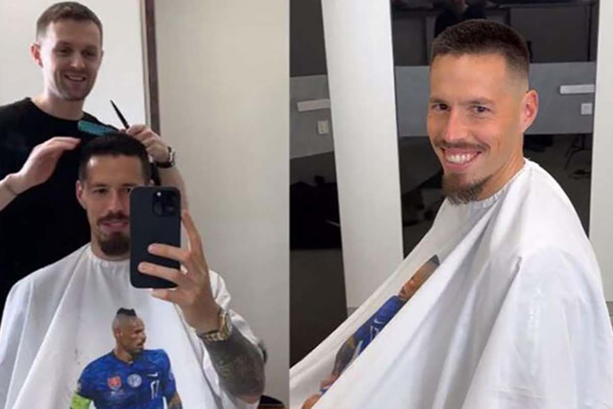 Marek Hamsik e il nuovo look