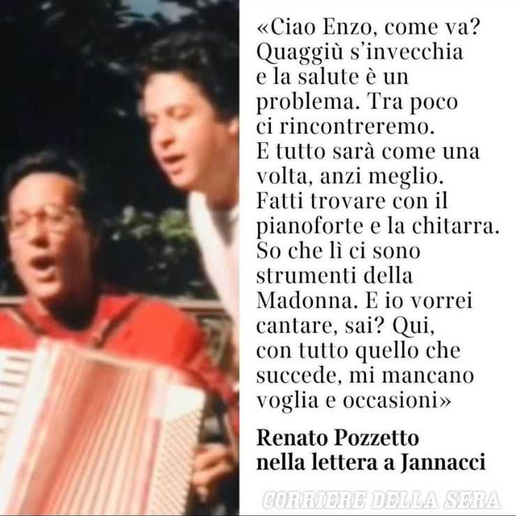 lettera pozzetto a jannacci