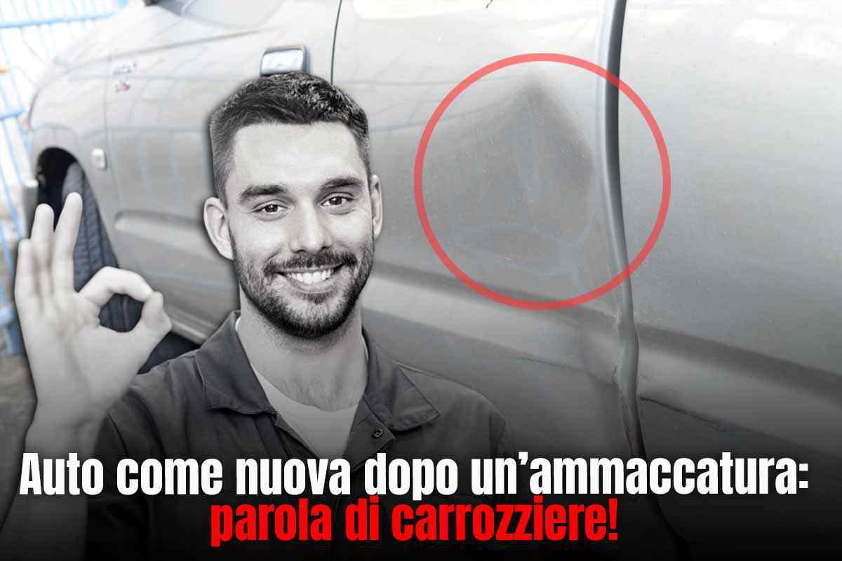 Auto ammaccata, c'è un trucco efficace