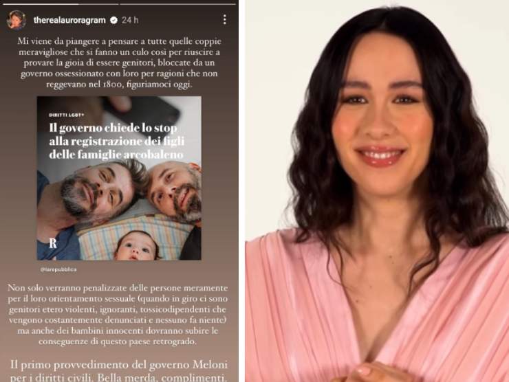 l'attacco di aurora ramazzotti a giorgia meloni