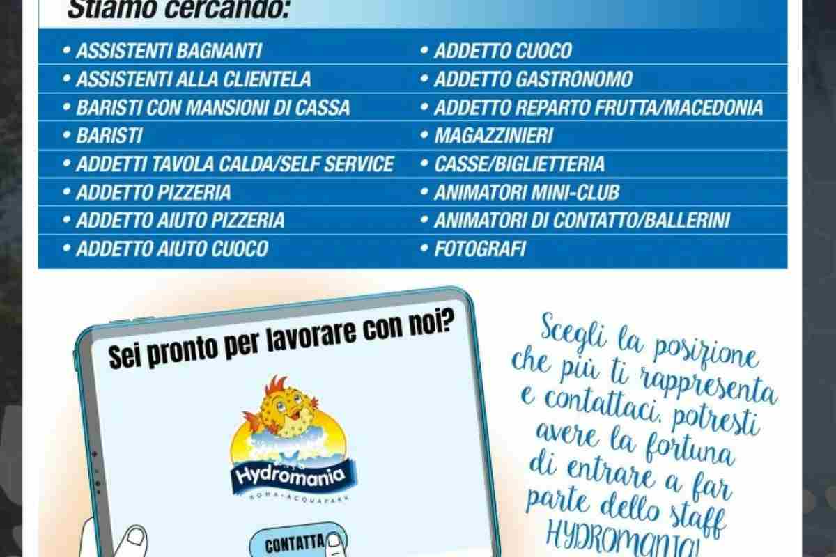 Hydromania offerte lavoro