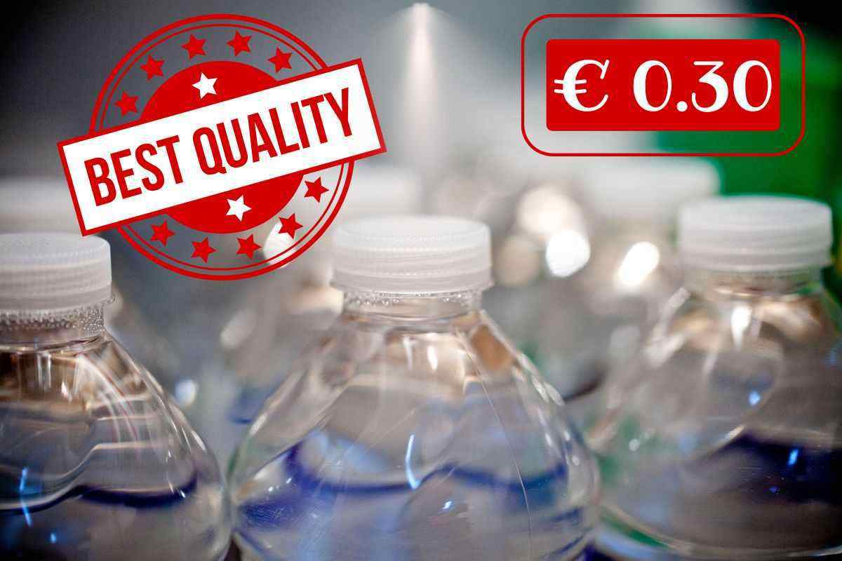 la migliore acqua costa 30 centesim